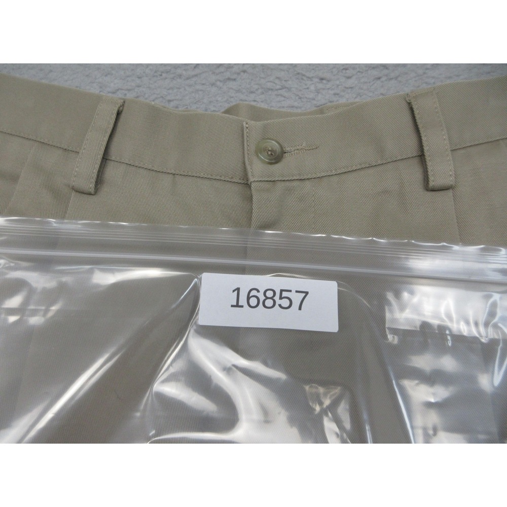 Dockers Pleated Khaki Chino Pants Mens 32x32 Beige Classic Fit Cotton Casual - Picture 16 of 16